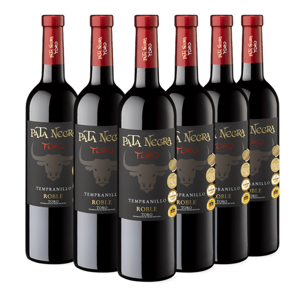 Vino Tinto Pata Negra Valdepeñas Crianza de 750 ml