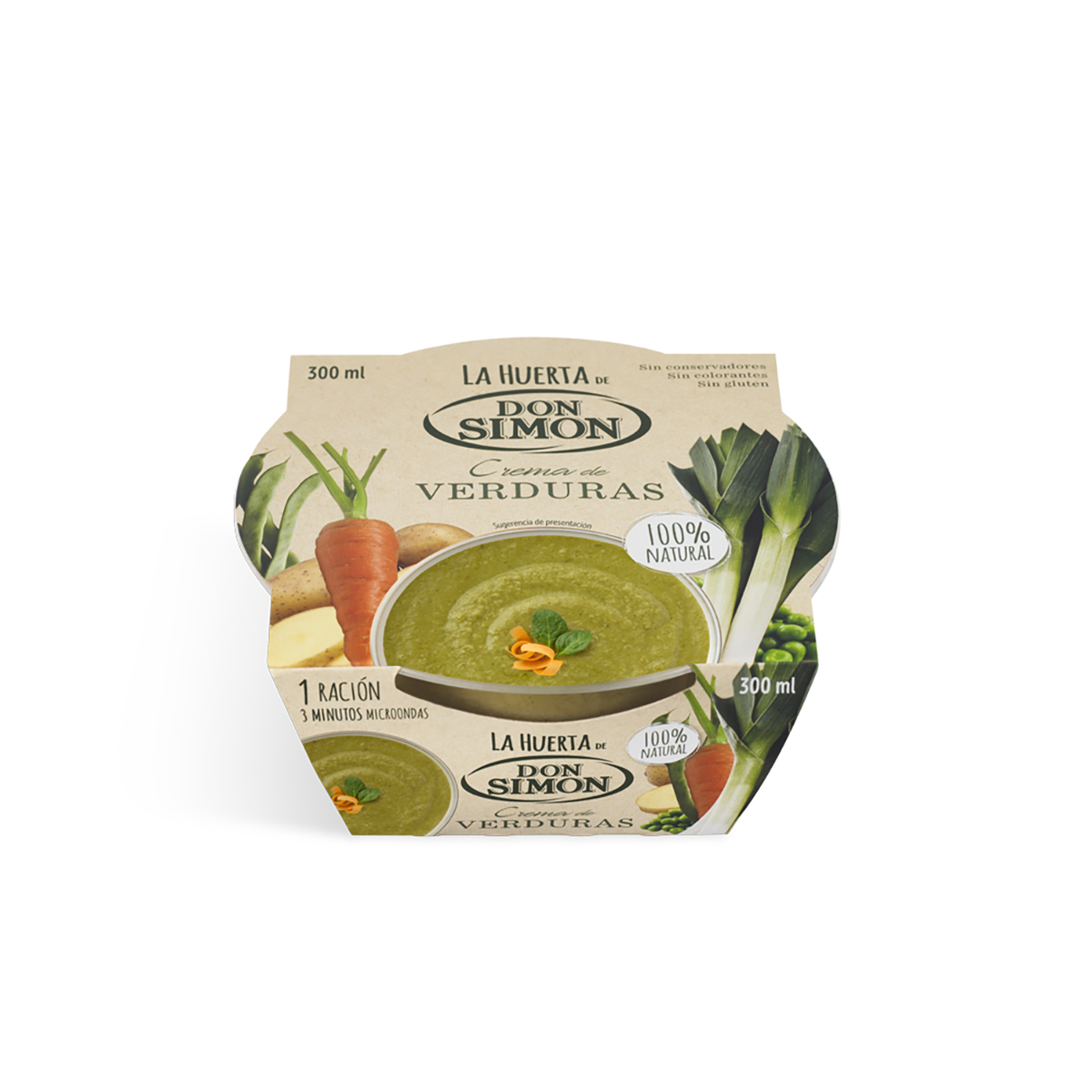 Crema </br> La Huerta de Don Simón </br> 100% Natural