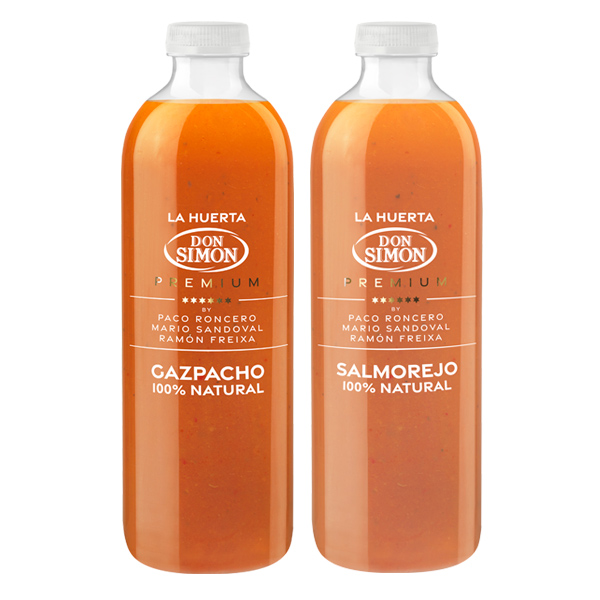 Gazpacho + Salmorejo <br/> La Huerta de Don Simón